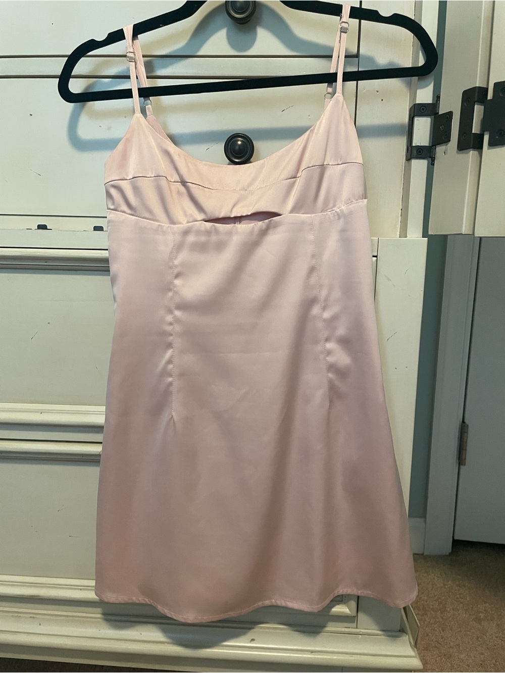 Soft Pink Satin Slip Dress - Women Intimates